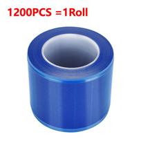 1200Pcs/roll Disposable Tattoo Barrier Film Dental Protect Tape Tattoo Clear Wrap Covers Plastic Anti-fouling Film Adhesive Band blue