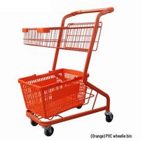 F7 Double-Layer Shopping Trolley