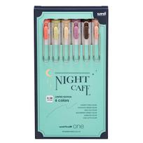 One Assortment Night Cafe Colors [Ballpoint Pen] Uni-ball 0.38mm 6-Color /