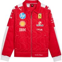 PUMA x Scuderia Ferrari Monza lenktyninis švarkas 'Rosso Corsa' Vyriškas 713708-01 L
