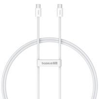 Baseus aukščiausios kokybės USB C į USB C duomenų laidas 1 m 30 W Baltas