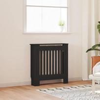 Radiator Cover Black 78 x 19 x 81.5 cm Particleboard