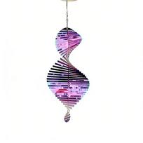 Gradient Wind Chime Pendant Colorful Flowing Light Effect Wind Spinner Catcher Home Decor Heart Flower