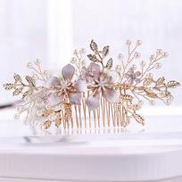 Bride Hair Comb Wedding Hair Clips Hair Accessories for Women Rhinestone Pearl Hairpins Tiaras Girl Headpiece Hair Jewelry