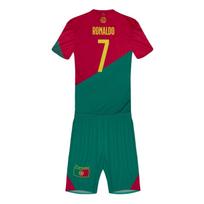 Kids Ronaldo GOAT Sport Equipment, Red/Green, Breathable Comfort for Training & Game 128 CM raudona/žalia