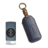 Premium Vintage Genuine Leather Key Cover Case For Chery Exeed / Tiggo 7 () - Handmade Protective Key Fob Shell