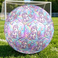 1pc Rainbow Fantasy Themed Soccer Ball, Size 5, Lightweight PVC Material, Outdoor Training Soccer Ball Gift. q62214 Size 5