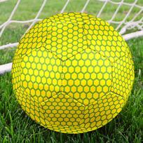 1PC Yellow Honeycomb Soccer Ball Size 5 Football Machine Sewn Indoor/Outdoor Universal Football Surprise Collection n52 Size 5