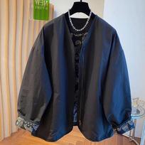 Men's Zipper Windbreaker Jacket Spring and Autumn Loose Fashion Cashew Flower Lining Baseball Uniform Jacket XXXXL juoda