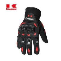 Nauji Kawasaki motociklai Motociklininko pirštinės Motokroso Luvas Guantes Moto Įrangos pirštinės Vyriškos ir moteriškos sportinės pirštinės 3 spalvų XL raudona