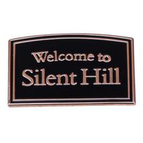 Silent Hill Metal Brooch: Horror Game Badge Accessory Gift gray