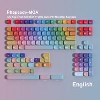 MOA Fantasia Multilingual PBT Dye-Sub Keycaps: Korean, German, French, Spanish, Brazilian, Russian Phonetic, Cangjie