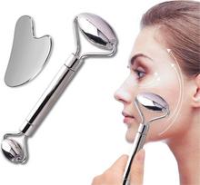Veido masažuoklis ir Gua Sha rinkinys INSPORTLINE Comesta Set