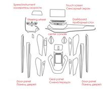 TPU plėvelė, skirta VOLKSWAGEN VW ID4 ID 4 Crozz ID6 ID 6 Crozz automobilio interjero lipdukui, centrinės konsolės ekranui, prietaisų skydelio pavarų dėžei, durų panelei ID4 crozz gear