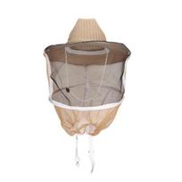 Beekeeping Hat with Veil, Adjustable Straps Wide Brim Full Mesh Visor Protection Bee Hat for Face Neck Protection, Comfortable Fit Beekeeping Supplies chaki