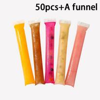 100Pcs Diy Ice Popsicle Bag Cream Maker Mold Disposable Ice Mold Freezer Bag For Yogurt Sticks