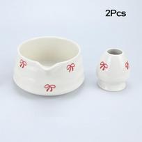 2/4/5 vnt. Matcha plakiklių rinkinys Mielas kaspinėlis Japonijos arbatos rinkinys Apima plakiklių rinkinius ir matcha dubenėlį su snapeliu Tradicinis Japonijos matcha 2Pcs