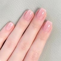 24PCS Press On Nails Solid Nude Short Artificial Nails Artificial Wearable Full Cover Nails Tips Acrylic Nail Tips For Women
