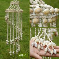 Wholesales and Cheap Price DIY Seashell Wind Chime Craft Kits Kids Funny Wind   Chime Art and Craft Kits for Kids (as the picture,102cm)