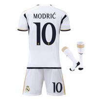 Vaikų sportiniai drabužiai Real Madrid Modric Futbolo marškinėliai Poliesteris 120-130 cm Baltas Jaunimo Futbolo Treniruočių Rinkinys 120-130 CM balta