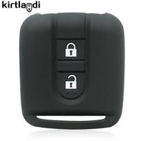 For Nissan Qashqai J10 Tiida Note X-Trail T-31 Pathfinder Navara Primera Silicone Car Key Case Remote Key Holder Cover Chain