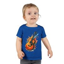 Watercolour Acoustic Guitar Unisex Tee | Music Kids Shirt | Artistic Baby T Shirt 110