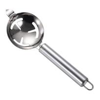 Extended Lug Design Stainless Steel Egg Separator Long Handle Yolk Strainer  Home Yolk Filter