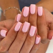 Dirbtiniai prispaudžiami nagai Pilnos dangos netikrų nagų rinkinys su skirtingais dydžiais lengvam uždėjimui Patvarūs ir lengvi nagų galiukai One Size pink