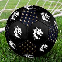 1 vnt. Drakono galios simbolis Auksinis Lilio kryžius Futbolo kamuolys Dydis 5 Mašina susiūtas universalus futbolo kamuolys patalpoms/lauko S9 Size 5
