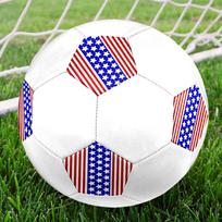 1 vnt. Amerikos vėliavos futbolo kamuolys, 5 dydis, mašininio siuvimo, universalus, skirtas žaisti patalpoje/lauke, W27 Size 5