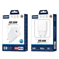 Jellico C8 Pd 20W Wall Charger For Iphone 12 13 14 With Fast 56 x 36 x 28 mm balta