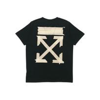 Off-White Tape Arrows Print T-Shirt SS20 Collection Men Tops Black OMAA027R201850021048 M