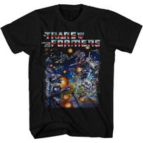 Transformers Retro Scene 80's Cartoon Toy Adult T-Shirt L