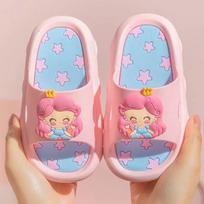 Girls' Shoes, Cartoon-style Cute Soft-soled Anti-slip Boys' Flip-flops 26-27 rožinė