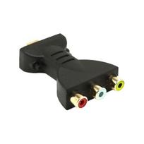 Video Audio Adapter Gold-plated High Resolution Portable HDMI-compatible to 3 RGB RCA AV Component Converter for TV juoda