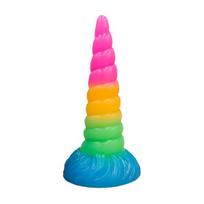 Dildo Doc Johnson Fantasy Fuckers Dangiškojo Vienaragio Ragas Šviečiantis Tamsoje Multicolor