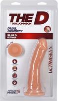 Dildo Doc Johnson Slim D ULTRASKYN 6,5 colių su sėklidėmis