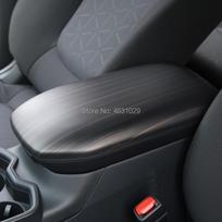 Automobilio centrinės konsolės sėdynės porankio dėžutės dangtelis Centrinio porankio laikymo apdailos aksesuarai Toyota RAV4 carbon fiber