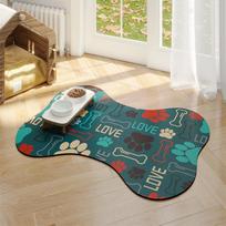 Pet Feeding Mat-Absorbent Pet Placemat Rubber Backing Quick Dry Water Mat For Dog Cat For Food And Water Bowl With Waterproof as the picture