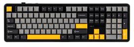 F108 Gray+Orange+Deep Gray Gasket Keyboard, KEYAULAUF108_GOG_VO