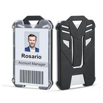Retractable Badge Holder and Heavy Duty Badge Keychain with Belt Clip  ID Card Holder Acssories Carabiner Badge Holder gray