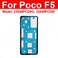 For Xiaomi Pocophone POCO F5 Back Battery Cover Adhesive Glue Tape with Camera Lens Sticker Repaclement Back Sticker