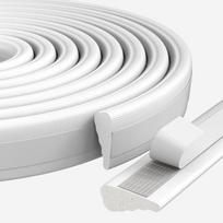 1pc 118.11/196.85inch Window Weather Seal Strip Acoustic Foam Sealing Strip For Door Windows Soundproof Cotton Seal Gap Filler (WHITE,3M) balta