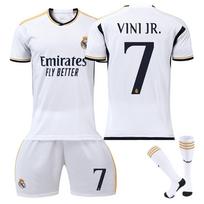 Real Madrid Vinicius Vaikų Futbolo Marškinėliai Balti Jaunimo Sporto Įranga 100-110 CM balta