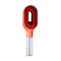 jijijing 2-In-1 Spray Hair Brush, Frizz Static Control Detangling Men Women Misting Brush for Dry, Flyaway & Tangled oranžinė