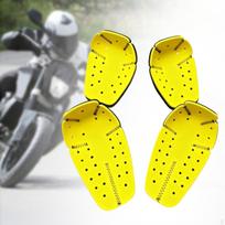 4 vnt. Peties ir alkūnės apsaugos įrangos atsarginės dalys Nuimamos EVA Lengvai valomos Motociklo yellow