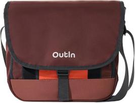 Pečių krepšys OutIn Flex Messenger, rudas, su 11" iPad kišene, vandeniui atsparus