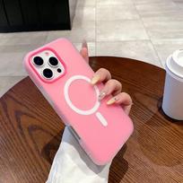 Telefono dėklas iPhone 11 13 16 Pro Max dėklui iPhone 14 15 Pro Max 12 13 Pro Max 16 Plus 13 Pro 14 Pro Du viename Želė Magnetinis Makaronų Kietas Anti-rudenėjantis iPhone 11 raudona