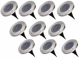 10 vnt. LED saulės sodo lempų rinkinys 16 LED įsmeigiamas dekoratyvinis šviestuvas