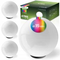 4x saulės LED sodo šviestuvai, įsmeigiami, rutulio formos, 15 cm, RGB spalvų